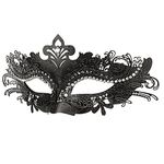 Hoshin Masquerade Mask, Mardi Gras Deecorations Venetian Masks for Womens (Black)