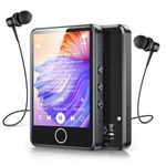 AGPTEK 64GB MP3 Player with Bluetooth 5.3, 2.8 inch Full Touch Screen Portable MP3 Music Player Built-in HD Speaker, Supports Up to 128GB, Model: M1