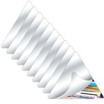 Dandat 10 Pcs Small Mirrors for Crafts Preschool Shatter Proof Plastic Mirror Triangle Mirror for Kids 6.5 x 5.7 Inches Double Sided Acrylic Mirror for Classroom Facial Expression Practice