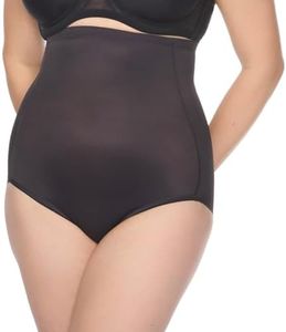 Naomi and Nicole Women's Unbelievable Comfort Plus Size High-Waist Shaping Brief, Black, 5X