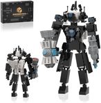 Skibidi Toilet Titan Cameraman Building Toy Sets Compatible with Lego, Titan Cameraman Building Blocks, 412 Pcs Upgraded Titan Cameraman Figure, Titan Speakerman Tvman Building Bricks for Christmas