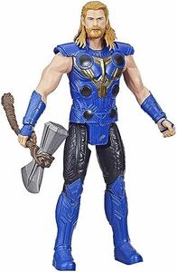 Thor Marvel Avengers Titan Hero Series Toy, 12-Inch-Scale : Love and Thunder Action Figure with Accessory, Toys for Kids Ages 4 and Up