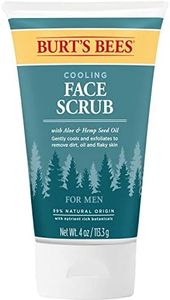 Burt s Bees Cooling Face Scrub with Aloe & Hemp For Men 4 Ounces (3 Pack)