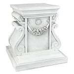 Design Toscano NG314105 Classic Statuary Garden Plinth Base Riser, Medium 30.5 cm, Polyresin, Antique Stone