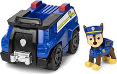 Paw Patrol PAW Patrol, Chase’s Patrol Cruiser Vehicle with Collectible Figure, for Kids Aged 3 and Up