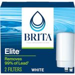 Brita On Tap Faucet Water Filter System Replacement Filters, White, 2 Count