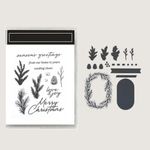 2026 New Christmas Themed Clear Stamps & Cutting Dies for DIY Greeting Cards, Scrapbooks, Embossing & Paper Crafts, for DIY Halloween Birthday Greeting Card (C)
