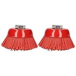 2PK 75mm Nylon Filament Abrasive Cup Brush Metal Polishing Rust Removal