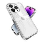 Speck Products Gemshell Grip Case fits iPhone 14 Pro, 6.1" Model, Clear/Clear