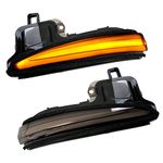 Powerty Car Led Side Mirrors for Toyota RAV4 2019-2024/2016-2024 Tacoma/2020-2024 Highlander Accessories Turn Signal Lights Indicator Strip 2PCS Sequential Dynamic Turn Signal Lights Indicator