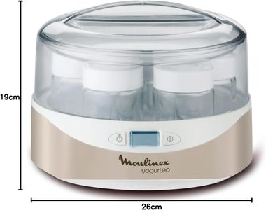 Moulinex Yogurteo Yogurt Maker – 7 Pots, Easy Homemade Yogurt