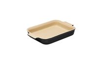 Le Creuset Stoneware Shallow Rectangular Dish, 32 cm, Satin Black, 91004732000000