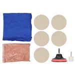 Glass Polishing Kit Wheels Set Polish Pads 100g Cerium Oxide Powder Polishing Kit with Good Using Effect