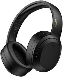 Edifier W820NB Plus Active Noise Cancelling Headphones, Wireless Over Ear Headphones with Hi-Res Sound, 49H Playtime, Bluetooth Headphones with Comfortable Fit, Custom EQ via App, Black