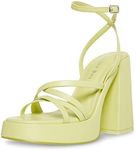 Madden Girl Women's Acess Heeled Sandal, Lime, 7.5