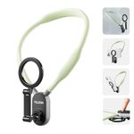 TELESIN° Magnetic Neck Cell Phone Holder, POV/Vlog Recording Necklace Lanyard Selfie Hand Free Neck Phone Mount Stand for iPhone 16 15 14 13 12 Pro Mini/Plus/Pro/Pro Max and Samsung Android Smartphone