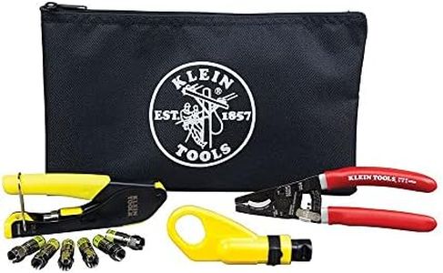 KLEIN TOOLS Coax Cable Installation Kit with Zipper Pouch, VDV026-211