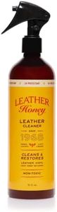 Leather Honey Leather Cleaner Spray: UV Protectant, Non-Toxic & Made in the USA Since 1968. Cleans & Protects Leather, Faux & Vinyl - Couches, Car Seats, Purses, Shoes, Bags & Tack. Safe for Any Color