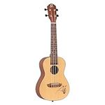 Ortega Guitars Concert Ukulele acoustic - Bonfire Series - spruce top with laser engraved motif (RU5)