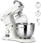 ZACME 8.4QT Commercial Stand Mixer 800W with NSF Certified and Aluminum Die Casting, Mixers Kitchen Electric Stand Mixer with Stainless Steel 8L Bowl, Dough Hook, Whisk and Beater, Porcelain