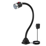 Led Work Light,IP65 Water Proof Flexible Gooseneck Lamp, Led Light gooseneck 900 Lumen for Lathe Milling, Drill Press, Industrial Lighting