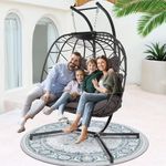NICESOUL Double Egg Swing Chair wit