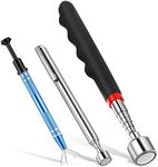 Omninmo 3pcs Metal Retractable Pickup Tool Telescoping Pick up Tool for Electronic Components/Grabbing Trash Pickup with Bar 4 Claw Pickups for Father's Day Gift