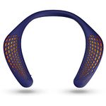 Oraolo Neckband Bluetooth Speakers, Wireless Wearable Speaker with True 3D Stereo Sound, Portable Personal Speakers IPX5 Waterproof, Bluetooth 5.0 Built-in Mic, Comfortable and Durable Design, Blue