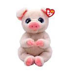 TY Penelope Pig Beanie Bellie Regular 6 Inches | Beanie Baby Soft Plush Toy | Collectible Cuddly Fabric Teddy