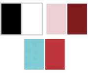 Store2508 (Pack of 3) Solid Colour Flat Lay Flatlay Tabletop Photography Backdrop Background for Food, Jewelry, Cosmetics, Small Product, Photo Pros and more, 56 * 88 Cm (SET D01)