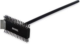 SPARTA 4029000 Stainless Steel Grill Brush, Grill Scraper With Metal Bristles, 30.5 Inches, Black