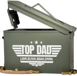 Personalized Ammo Box For Men - Custom Ammo Can Gift Set - Authentic Grade 1 Military Ammo Box Gift For Dad - Birthday Gift For Dad And Husband - Father’s Day Gift For Him - 30 Caliber