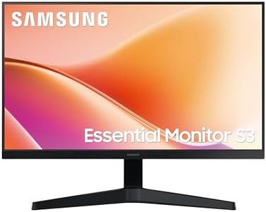 Samsung 24" Flat Monitor | FHD (1920 x 1080)| 100 Hz | 5 ms | D-Sub & HDMI Ports | Game Mode | Wide Viewing Angle | 3000:1 Contrast Ratio | Eye Saver Mode | Wall Mountable | LS24F330EAWXXL | Black