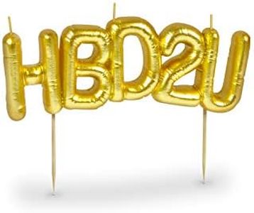 Genuine Fred Fancy That Party Candles, 3 inches, HBD2U