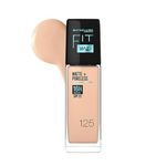 Maybelline New York Liquid Foundation, Matte Finish, With SPF, Absorbs Oil, Fit Me Matte + Poreless, 125 Nude Beige, 30 ml