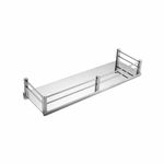 Lipka Stainless Steel Platinum Wall Shelf Tray Bathroom Accessories Extra Heavy (15 Inches)