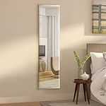 Arcus Home 12”x48” Frameless Rectangle Wall Mirror wirh Beveled Edge, Rectangular Mirror with Polished Edge for Bathroom, Large Wall Hanging Mirror for Bathroom, Entryway, Living Room