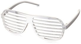 Forum Novelties Color Line Slate Glasses, Silver