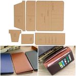 Wallet Acrylic Stencil Clear Acrylic Leather Pattern Leather Templates for DIY Hand‑Made Craft Making