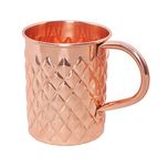 S N INTERNATIONAL Pure Copper Unique Design Mug. 550 ML