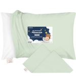 KeaBabies Toddler Pillowcase for Pillow, Organic Pillow Case for Boy,Girls Kids, 100% Natural Cotton Pillowcase for Miniature Sleepy Pillows, Toddler First Pillow,Pillow Sold Separately (Sage)