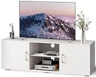 Huuger TV Stand for 55 Inch TV, Ent