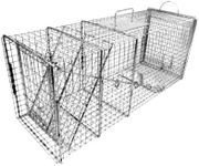 Tomahawk Live Trap - Model 609 - Original Series Rigid Live Trap with one Trap Door and Easy Release Door - 36x12x14 Extra Large for Raccoon, Woodchuck, Feral Cat Sized Animals