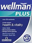 Wellman Plus Vitamins. UK's No.1 for Men. Comprehensive Multivitamin formula with Vitamin D, Omega 3-6-9 and Micronutrients. By Vitabiotics