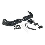 ATAIRSOFT Fast Helmet Accessory Rail Mount Kit Helmet Side Rail Guide with Lanyard Mounting Screws Black