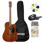 Fender CD-60SCE Electro-Acoustic Guitar With Gig-Bag, Polishing Cloth, Strap, Picks & E-Book - Mahogany