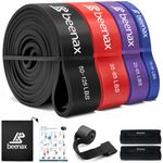 Beenax Resistance Bands Pull Up Assist Bands Set - Thick, Heavy Different Levels Workout Exercise Bands for CrossFit, Powerlifting, Muscle and Strength Training, Stretching, Mobility, Yoga - Men Women