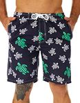 KAILUA SURF Mens Swim Trunks Long, Quick Dry Mens Boardshorts, 9 Inches Inseam Mens Bathing Suits with Mesh Lining