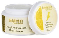 BodyHerbals Foot Cream For Rough, Dry and Cracked Heel with Benefits of Shea Butter, Beeswax and Lemon | Natural Foot Care Cream for Calloused & Chapped Skin | Paraben & Sulphate free | for Men & Women | All Skin Type