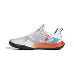 adidas Men's Defiant Speed M Clay Sneaker, FTWR White FTWR White Preloved Red, 7 UK